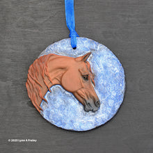 Load image into Gallery viewer, Ornament, Painted by L Fraley, Chestnut