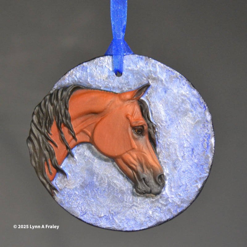 Ornament, Painted by L Fraley, Bay