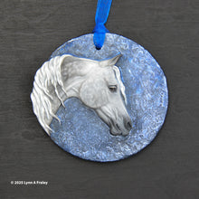 Load image into Gallery viewer, Ornament, Painted by L Fraley, Dappled Grey