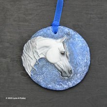 Load image into Gallery viewer, Ornament, Painted by L Fraley, Light Grey