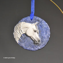 Load image into Gallery viewer, Ornament, Painted by L Fraley, Light Grey