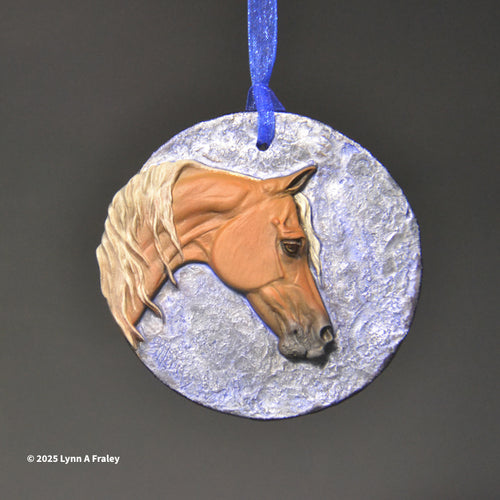 Ornament, Painted by L Fraley, Sorrel